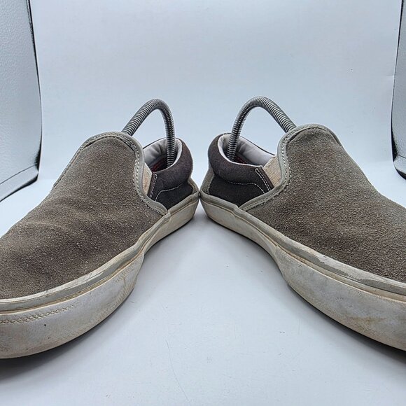 Vans Slip On Skate Shoes Mens Size 8 Gray Casual Walking School Outdoors - Picture 3 of 13